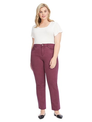 Cabernet Fig Color Mandie Jeans