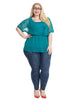 Carrie Top In Mint Dot