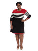 Stripe Fit & Flare Sweater Dress