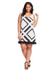 Agnes Dress In Abstract Print