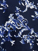 Delores Navy Blue Floral Fit And Flare Dress