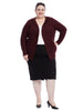 Elbow Patch Burgundy Hooded Cardigan