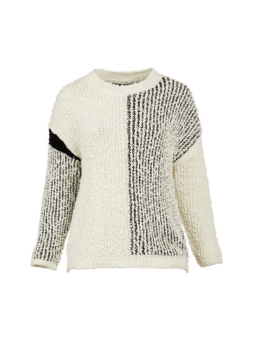 Color Block Ivory Sweater