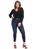 Zipper Mid Rise Signature Ankle Skinny Jeans