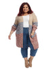 Marled Colorblock Duster Cardigan