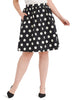 Polka Dot Flared Skirt