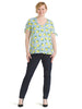 Ideal Discovery Lemon Print Top