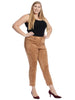 Mid Rise Faux Suede Signature Skinny Pants