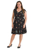 Botanical Button Front Fit And Flare Dress