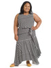Mixed Stripe Maxi Dress