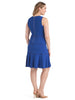 Royal Blue Fit And Flare Dress