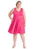 Roseberry Pink Fit And Flare Dress