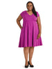 Violet Fit And Flare Dress