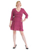 Fox Print Purple Fit And Flare Dress