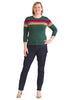 Rainbow Stripe Pullover Sweater