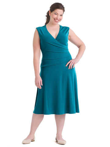 Side Tuck Seasmoke Fit-And-Flare Dress