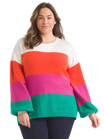 Blocked Stripe Sweater