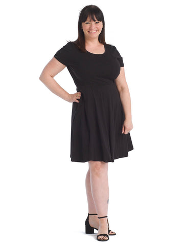 Black Fit-And-Flare Dress