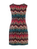Multi-Colored Geometric Knit Dress