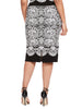 Fitted Jacquard Sweater Skirt