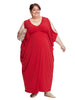 Cold Shoulder Red Maxi Dress