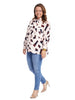 Print Bow Blouse In Abstract Print