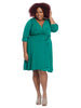 Say Yes To Timeless Wrap Dress In Clover