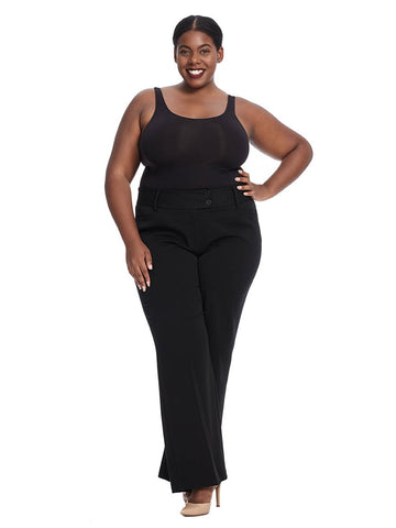 Curvy Fit Bootleg Pant In Short