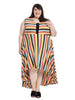 Technicolor Stripe Oceangoing Dress