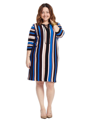 Multi Stripe Persephone Sweater Dress