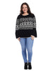 Bell Sleeve Jacquard Sweater