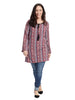 Red And Blue Taryn Tunic