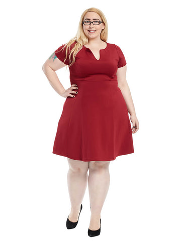 Cora Fit And Flare Dress in Shiraz