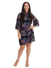Tiered Sleeve Floral Shift Dress
