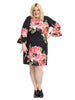 Floral Printed Bell Sleeve Shift Dress