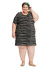 Clover Dress In Dry Brush Stripe
