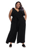 Belted Jumpsuit With Ruffle Detail