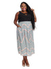 Marlena Maxi Skirt In Intersection Print