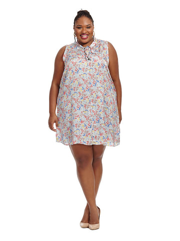 Dress In Floral Country Print