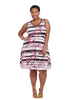 Stripe Printed Juliet Dress