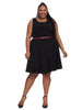 Black Dress With Fuchsia Pink Belt