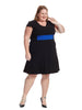 Black Dress With Contrasting Waistband